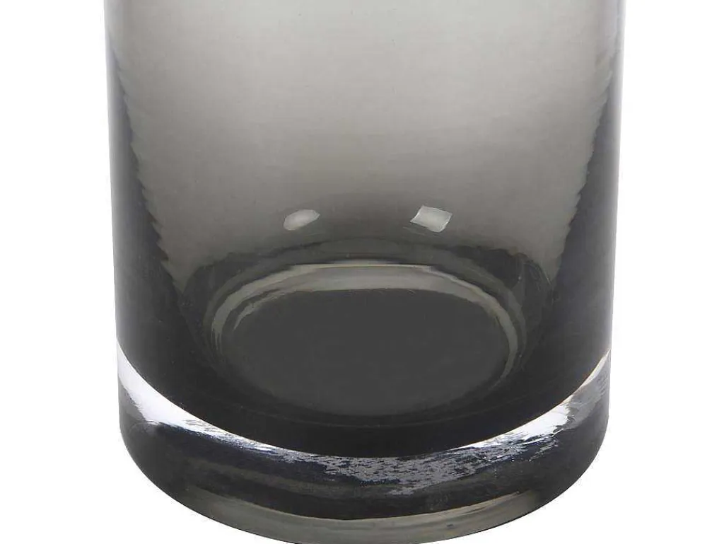 Vaas Van Getint Glas - D16,5 X H25 Cm - Glas - Gerookt Grijs - Valoit-OZAIA
