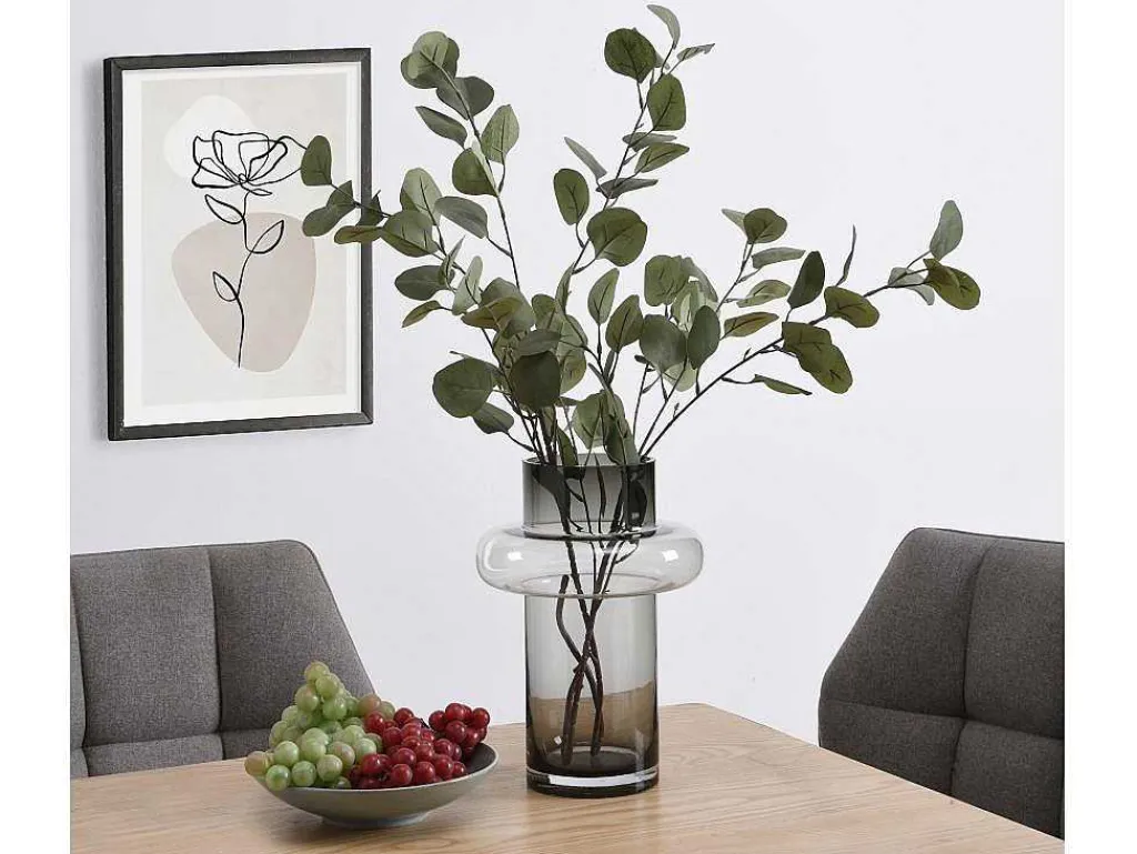 Vaas Van Getint Glas - D20,5 X H30 Cm - Glas - Gerookt Grijs - Valoit-OZAIA Sale