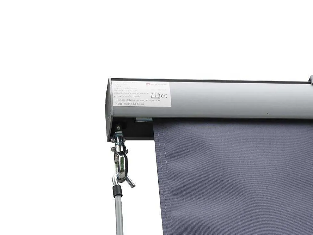 Verduisterend Rolgordijn Met Bak Van Aluminium En Textiel L1,6 X H2,5 M - Passoe-Vente-unique Outlet