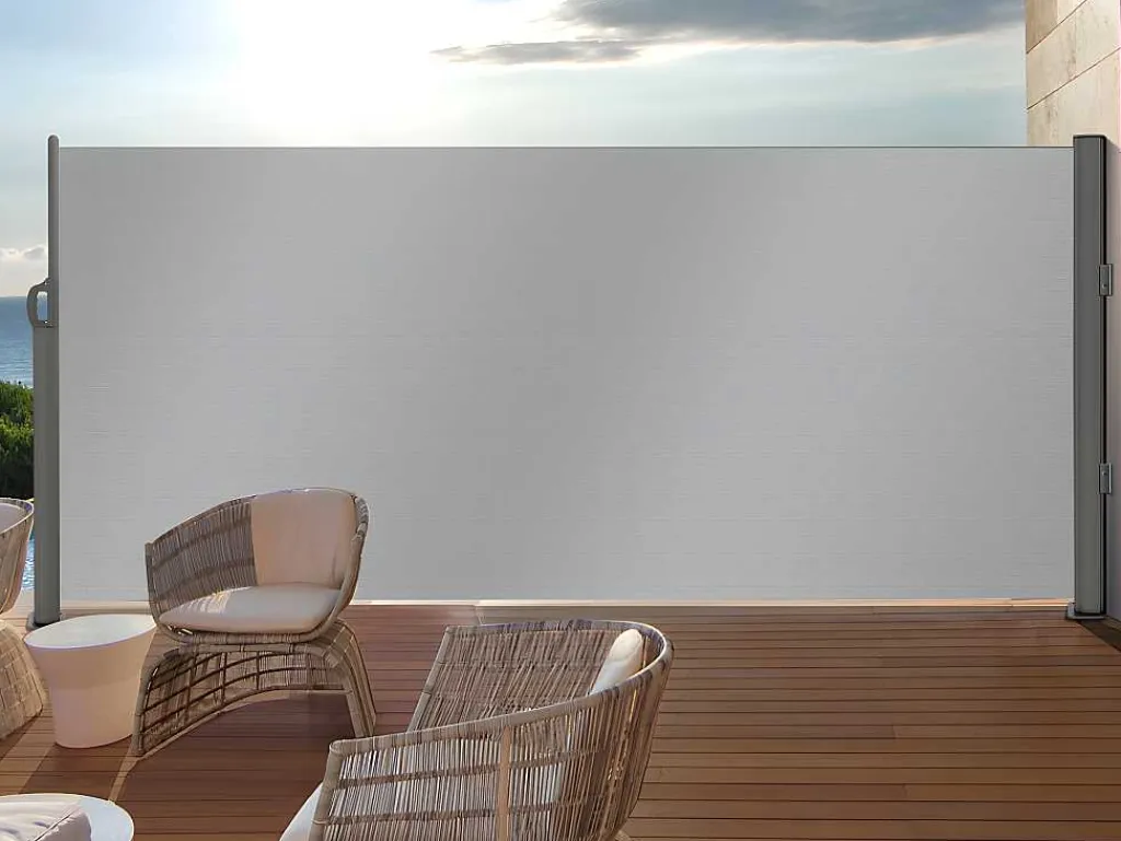 Verduisterend Textiel Paneel Suela - Grijs - Uittrekbaar - L300 X H180 Cm-EXPERTLAND Best