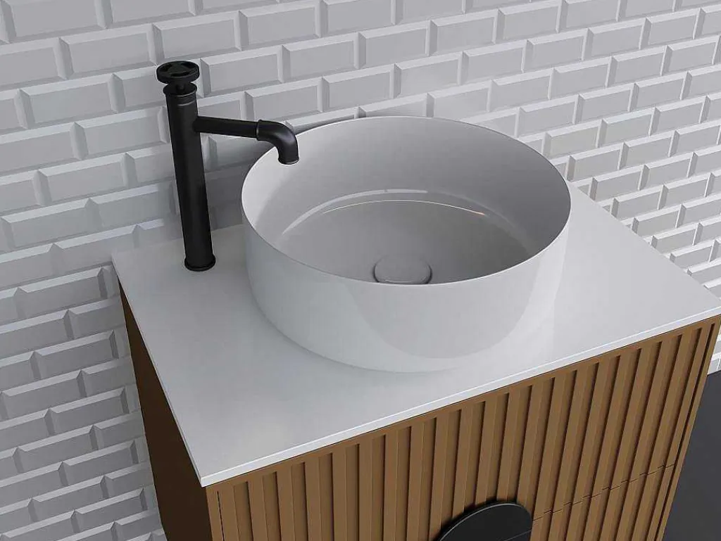 Verhoogde Mechanische Mengkraan - H30,3 Cm - Matzwart - Kodva-Shower & Design Clearance