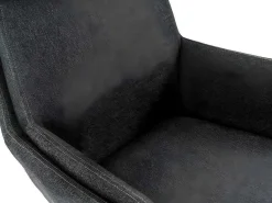 Verstelbare Fauteuil Van Linnen Met Voetensteun Arbori - Donkergrijs-Vente-unique Discount