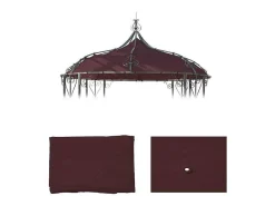 Vervangen Overkapping Voor Pergola Cabrera, Roodbruin-Vente-unique Clearance