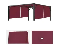 Vervangen Overkapping Voor Pergola Beja, Bordeaux-Rood-Vente-unique Online