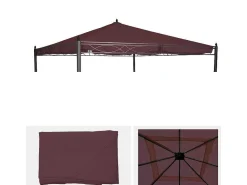 Vervangende Dakbedekking Voor Pergola Calpe Iii, Roodbruin-Vente-unique Clearance