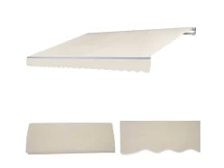 Vervangingshoes Voor Luifel H791, Polyester Creme-Vente-unique Clearance
