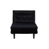 Vicky Slaapbank ,Fauteuil Velours Zwart.-Vente-unique Sale