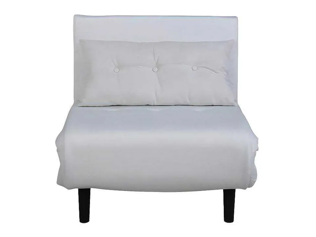 Vicky Slaapbank ,Fauteuil Wit.-Vente-unique Best