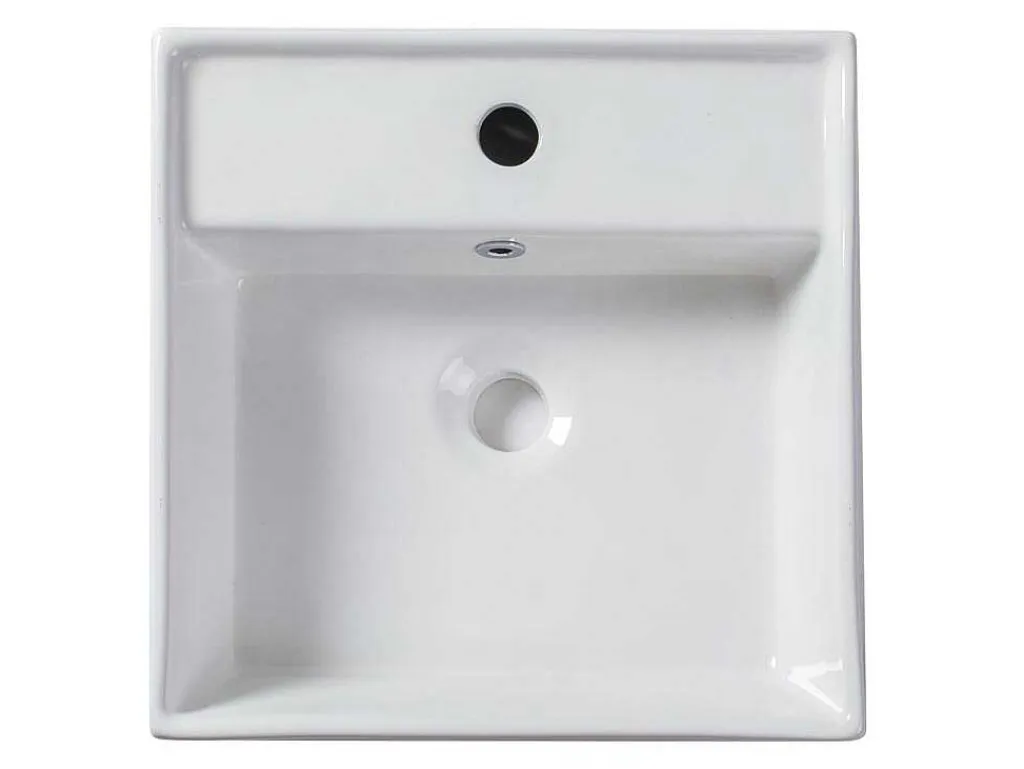 Vierkante Witte Keramische Wastafel - Verini-Shower & Design Clearance