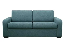 Vierzits Express Slaapbank - Stof - Blauw - Matras 14 Cm - Bevis-Vente-unique New