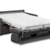 Vierzits Express-Bedbank Van Kunstleer Calife - Grijs - Slaapafmeting 160 Cm-Vente-unique Discount