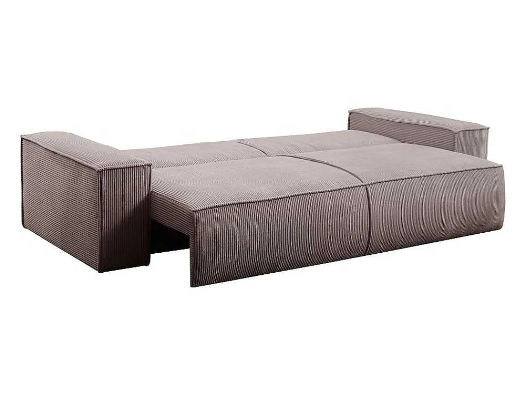Vierzits Slaapbank Amelia Van Pascal Morabito - Ribfluweel - Lichtpaars-Vente-unique Best