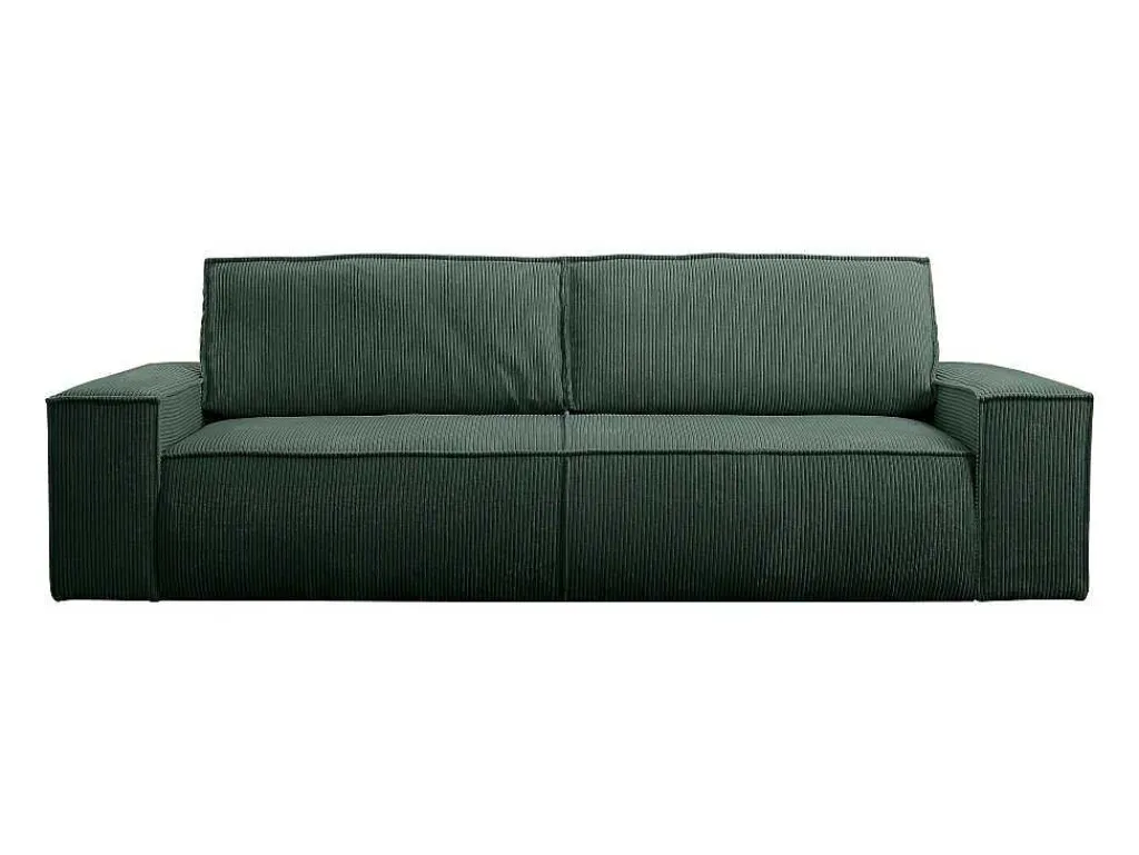 Vierzits Slaapbank Amelia Van Pascal Morabito - Ribfluweel - Spargroen-Vente-unique Sale