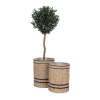 Vinh Planten Schuilplaatsen Set Van 2 Stuks. Buitenshuis Naturel.-Vente-unique