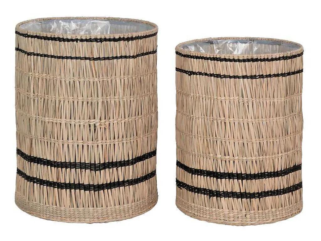 Vinh Planten Schuilplaatsen Set Van 2 Stuks. Buitenshuis Naturel.-Vente-unique