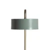 Vintage Staande Lamp Otilie - Metaal - 24 X 16 X 40 Cm - Olijfgroen En Goudkleurig-OZAIA Best
