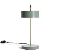 Vintage Staande Lamp Otilie - Metaal - 24 X 16 X 40 Cm - Olijfgroen En Goudkleurig-OZAIA Best