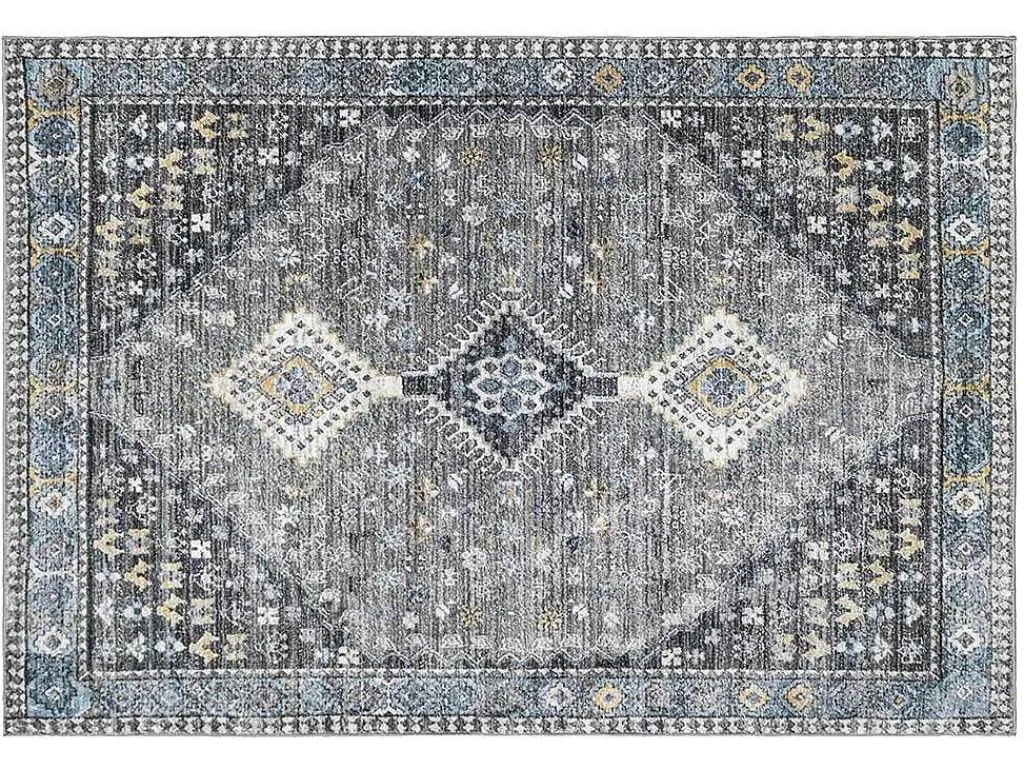 Vintage Tapijt Oosterse Stijl Clossy - 200X290Cm - Grijs-OZAIA New
