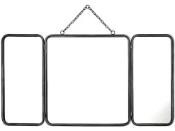 Vintage-Spiegel In 3 Delen Ceronne - B60 X H112 Cm - Metaalgrijs-OZAIA Online