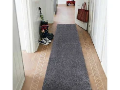 Vloerbedekking Santa Fe Grijskleuring 97, Glad, Uniform, Enkele Kleur 100X450 Cm-RugsX Outlet