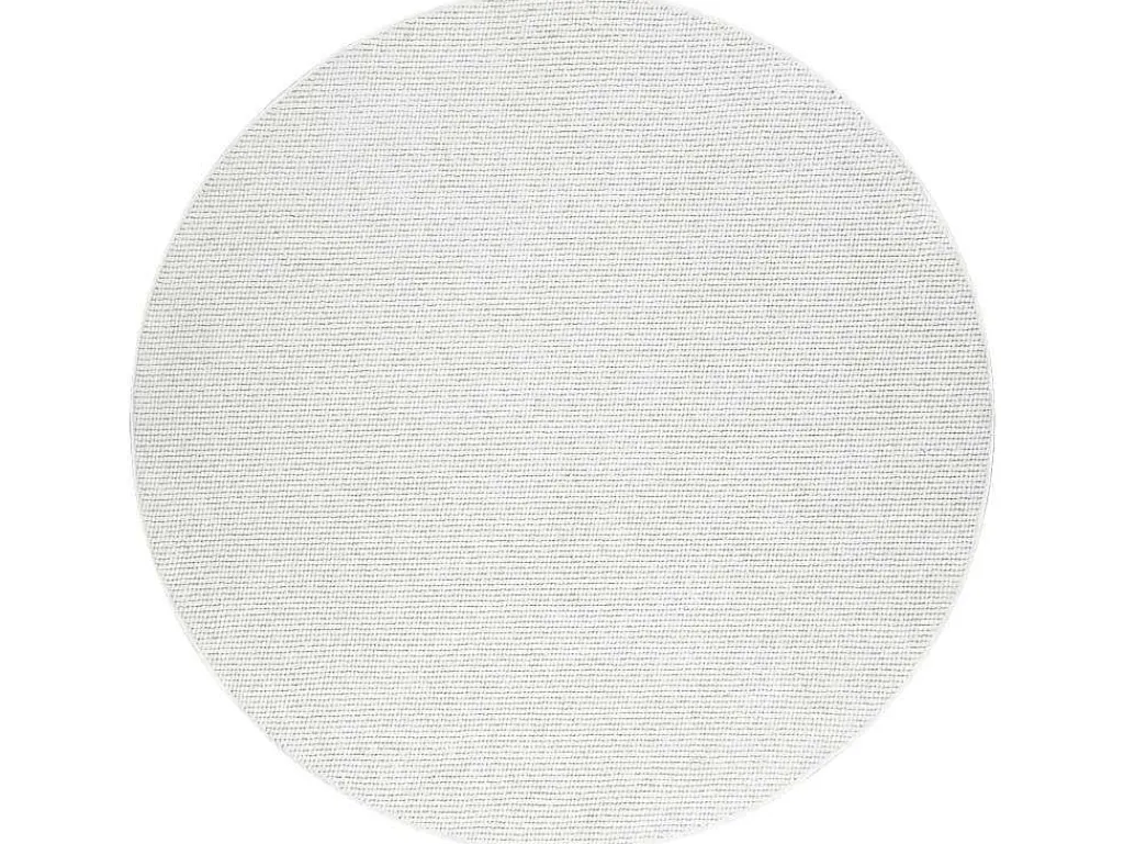 Vloerkleed Casablanca Plus Rond Creme Eenkleurig, Lus Cercle 80 Cm-RugsX