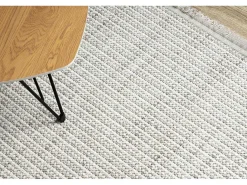 Vloerkleed Nano Eo78C Melange, Lus, Platgeweven Grijs / Wit 140X190 Cm-RugsX