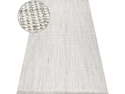 Vloerkleed Nano Eo78C Melange, Lus, Platgeweven Grijs / Wit 140X190 Cm-RugsX