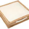 Vloerkussen Van Katoen En Jute - 45 X 45 Cm - Wit En Naturel - Peruvia-OZAIA Hot