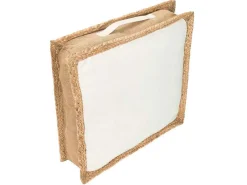 Vloerkussen Van Katoen En Jute - 45 X 45 Cm - Wit En Naturel - Peruvia-OZAIA Hot