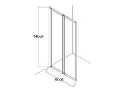 Vouwbaar Badscherm In Metaal Matzwart Industriele Stijl 80 X 140 Cm District-Shower & Design Hot