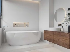 Vrijstaand Bad - 238 L - 170 X 80 X 58 Cm - Wit - Nica-Shower & Design Hot
