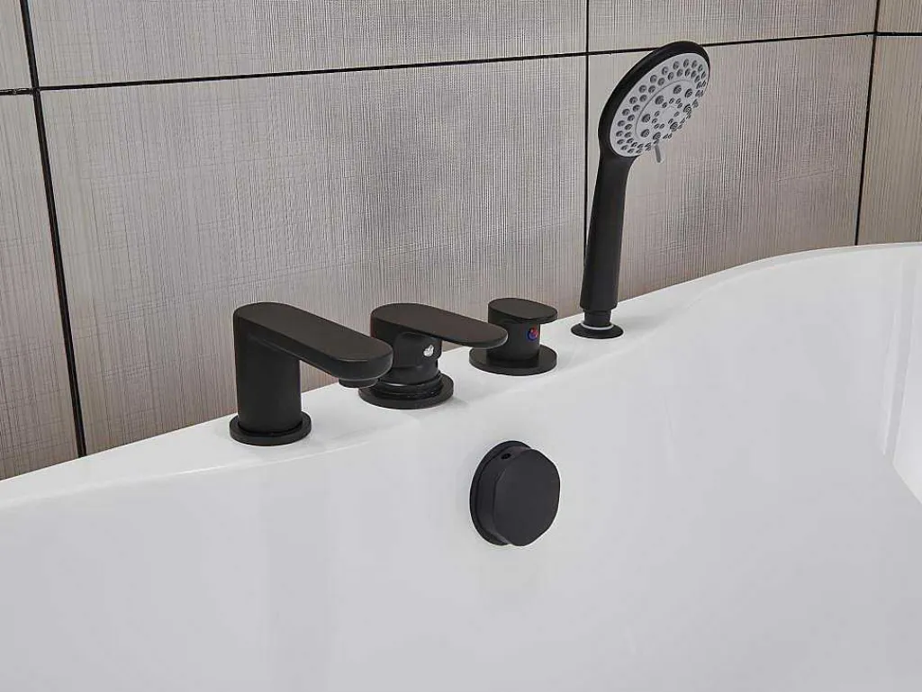 Vrijstaand Bad Met Kraan Stepona - 195 L - 150 X 75 X 58 Cm - Wit-Shower & Design Hot