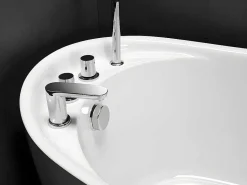 Vrijstaande Badkuip Natalia - Eenpersoons - 220L- 150X75Xh70Cm - Wit-Shower & Design
