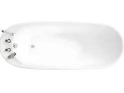 Vrijstaande Badkuip Natalia - Eenpersoons - 282L - 170X75X73Cm - Zwart-Shower & Design Hot