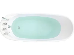 Vrijstaande Badkuip Natalia - Eenpersoons - 170X75X73Cm - 282L - Wit-Shower & Design Online