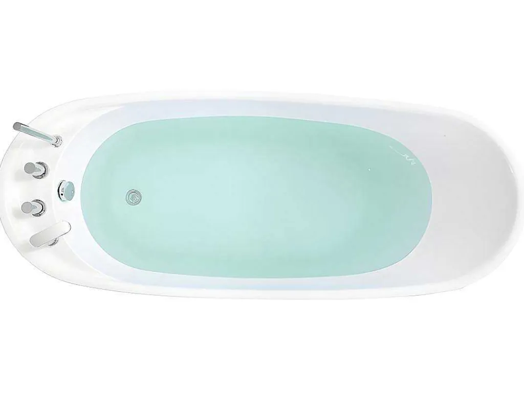 Vrijstaande Badkuip Natalia - Eenpersoons - 170X75X73Cm - 282L - Wit-Shower & Design Online