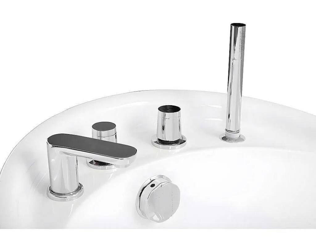 Vrijstaande Badkuip Natalia - Eenpersoons - 170X75X73Cm - 282L - Wit-Shower & Design Online