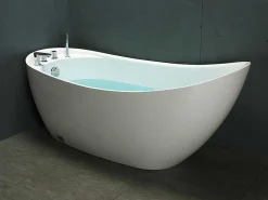 Vrijstaande Badkuip Natalia - Eenpersoons - 170X75X73Cm - 282L - Wit-Shower & Design Online