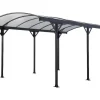 Vrijstaande Carport Van Aluminium Genaro - Grijs - 15,3 M-EXPERTLAND Best