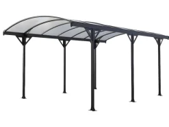 Vrijstaande Carport Van Aluminium Genaro - Grijs - 15,3 M-EXPERTLAND Best