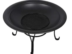 Vuurkorf Van Staal Mizar - D75 X H55 Cm - Zwart-Vente-unique Outlet