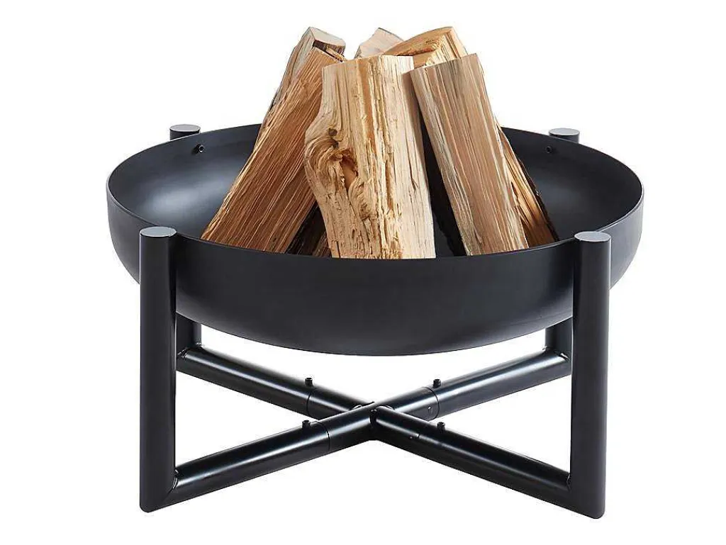 Vuurkorf Van Staal Ogma - D60 X H30 Cm - Zwart-Vente-unique Hot