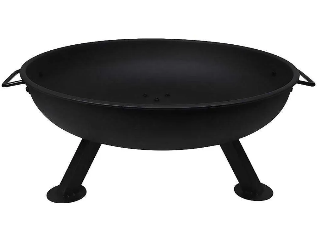 Vuurkorf Van Staal Rigel - D56 X H24 Cm - Zwart-Vente-unique Hot