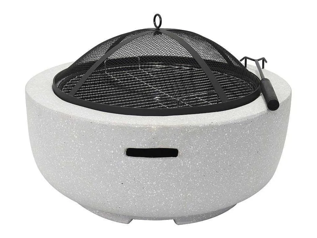 Vuurkorf-Grill Van Mgo - L60,5 X D60,5 X H42,5 Cm - Garmona-Vente-unique Best