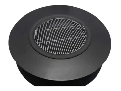 Vuurkorf-Plancha/Grill Met Bergruimte Voor Hout - L120 X B120,5 X H40 Cm - Barcena-Vente-unique New