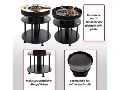 Vuurschaal Met Grill Mcw-K95-Vente-unique Hot