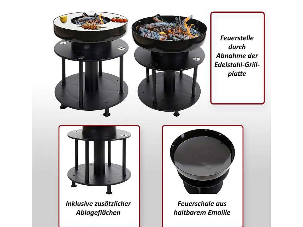 Vuurschaal Met Grill Mcw-K95-Vente-unique Hot