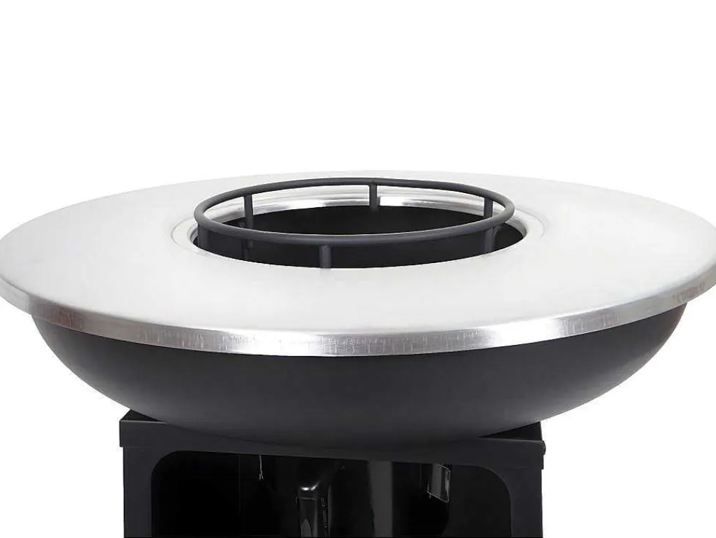 Vuurschaal Met Grillplaat Mcw-K97, O59Cm Zwart-Vente-unique