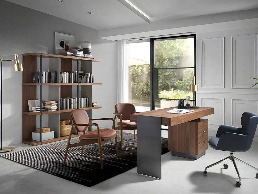 Walnoot En Stalen Bureau 3237-Angel Cerda Online