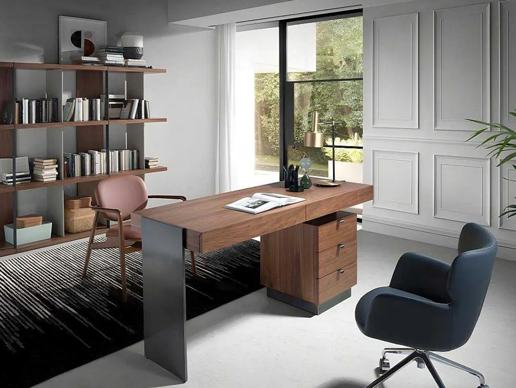 Walnoot En Stalen Bureau 3237-Angel Cerda Online
